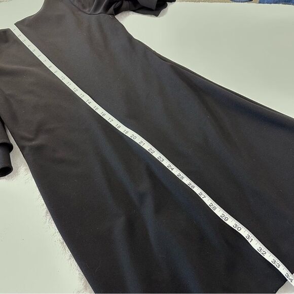 Lauren Ralph Lauren black ruffle‎ sleeve sheath dress size 4 - Picture 6 of 8